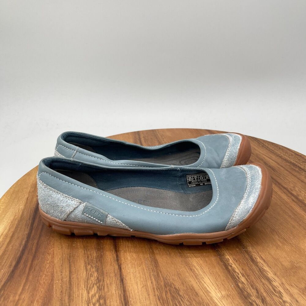 Keen Rivington Ballet Flats Womens Size 8 Blue Mary Jane Slip On Comfort Shoes